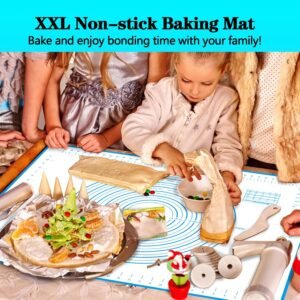 UBeesize Oversize Silicone Baking Mat, 23.6x31.5 Inch Non Stick Pastry Mat